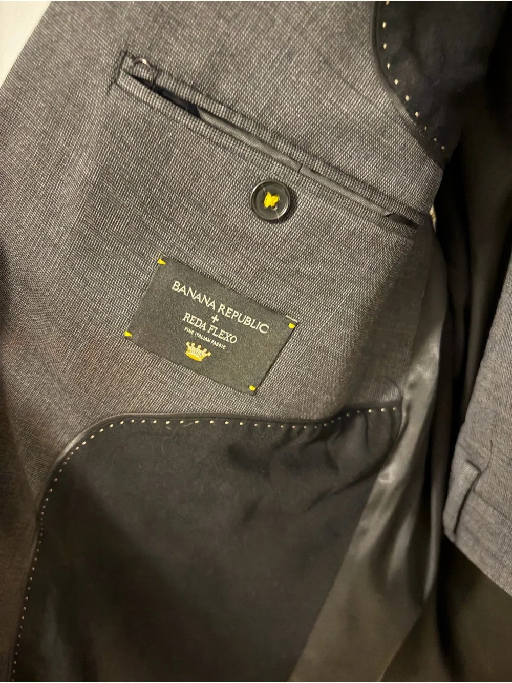 Banana Republic Charcoal Gray Men's Suit with Pants 44R jacket/38R pants